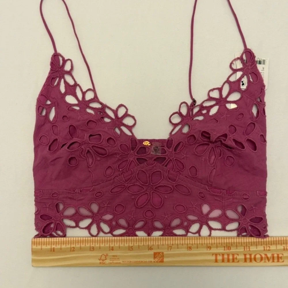 Intimately Free People Asteria Bralette, Radiant Orchid, Small, MSRP $48